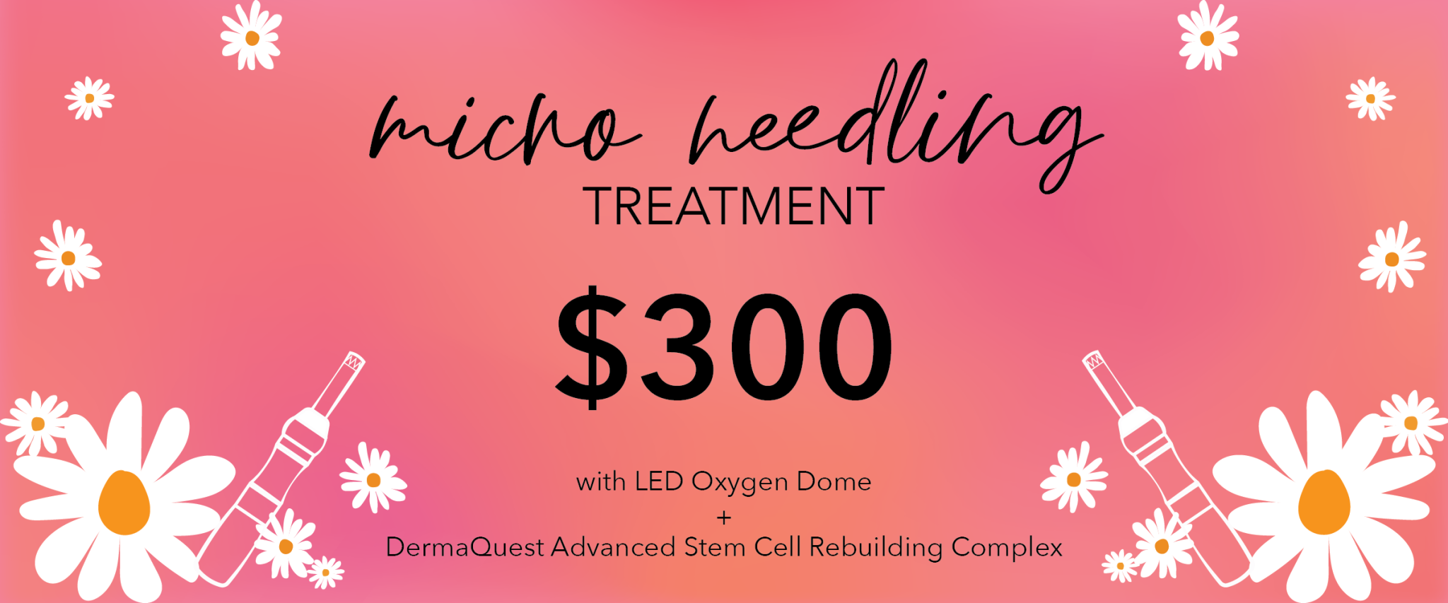 microneedling facial promotion